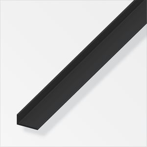 Winkel-Profil ungleichschenklig 1.5 x 20 x 10 mm PVC schwarz 1 m
