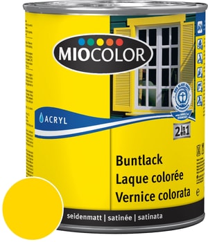 Acryl Laque colorée satinée Jaune colza 375 ml