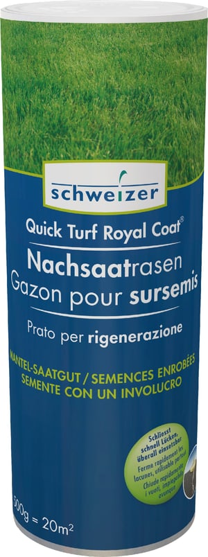 Quick - Turf Royal Coat gazon pour sursemis, 0.5 kg