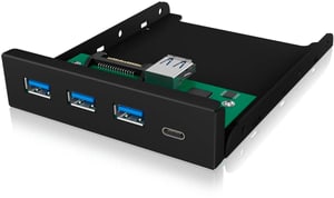 Pannello frontale IB-HUB1418-i3 Hub USB 3.0 Tipo-A/Tipo-C 3,5"