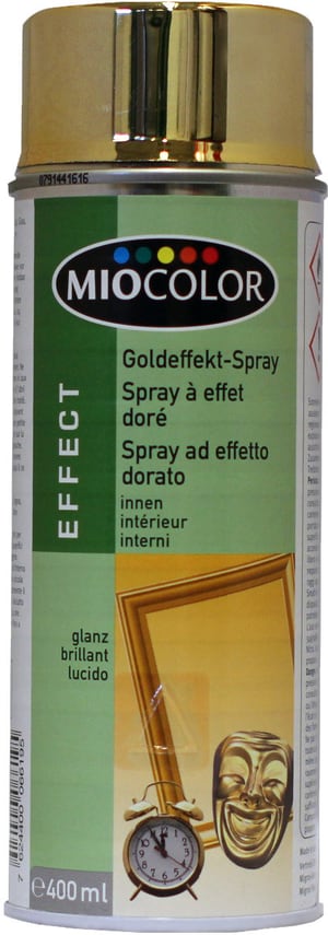 Spray con effetto dorato