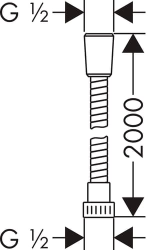 Metaflex Flessibile doccia 200 cm