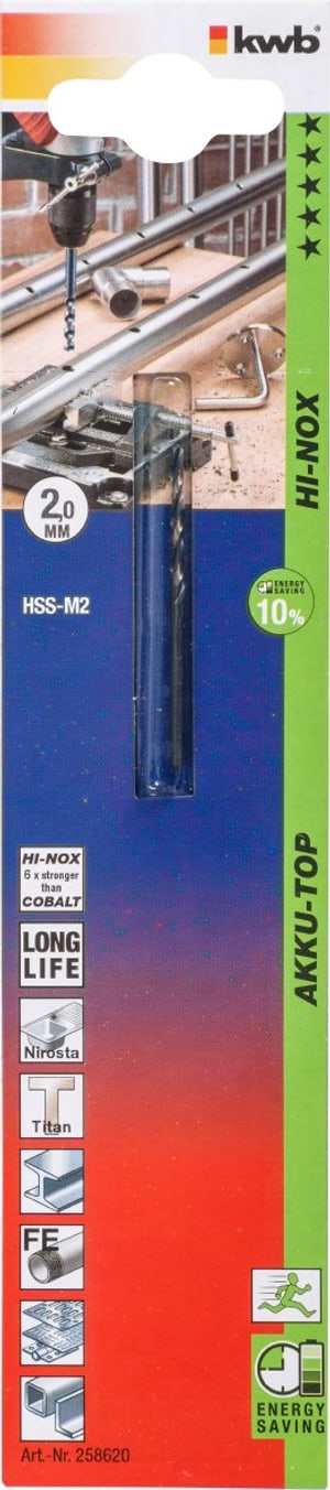 Hi-Nox HSS M2, ø 2.0 mm