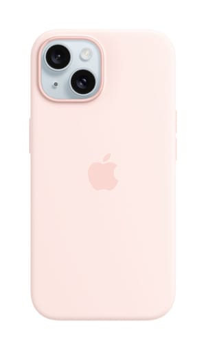 iPhone 15 Silicone Case with MagSafe - Light Pink
