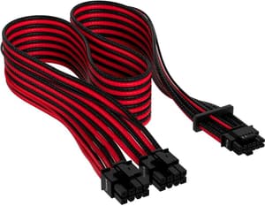 Premium 12+4-Pin 12VHPWR 600 W Kabel Schwarz Rot