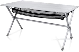 Campingtisch Michigan mit rollbarer Tischplatte, 140 x 70 cm