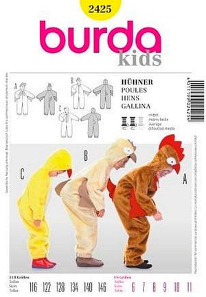 Patron de couture, poules