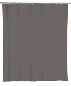 Rideau de douche Uni gris 240x180 cm, PEVA