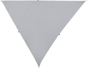 Voile ombrage triangle 300 x 300 x 300 cm gris LUKKA