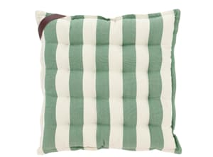 Cuscino per sedile a strisce 40 x 40 cm, verde