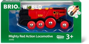 Locomotive rouge puissante à piles (FSC®)