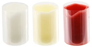 Candele LED, 3 pezzi, Ø 5x7 cm