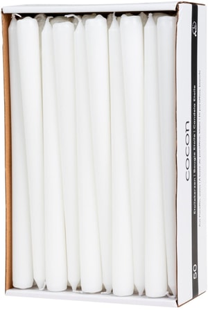 Candela Etoile bianca, 50 pezzi