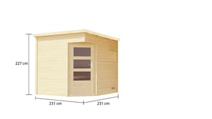 Sauna house Pelle, 38 mm