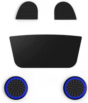 Kit d'accessoires 6en1 pour manette PlayStation 5, noir