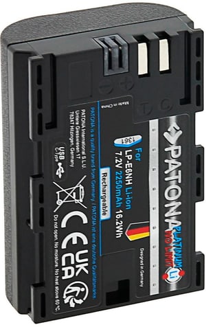 Batteria per fotocamera digitale Canon LP-E6NH Platinum con USB-C