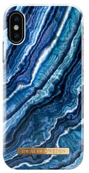 Apple iPhone X,XS Designer-Cover "Indigo Swirl"