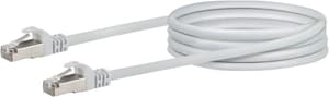 Cable de réseau S/FTP Cat. 6 0.5m blanc