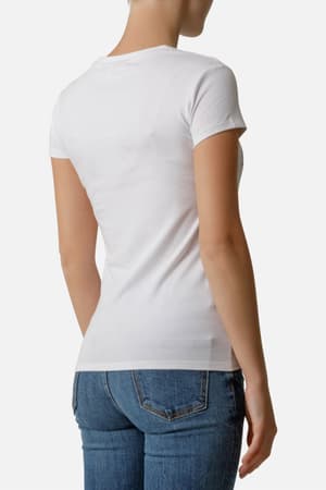 Front Logo Round Neck T-Shirt