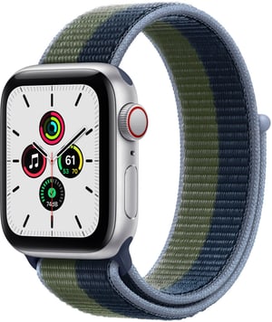 40mm Silver Aluminium Case with Abyss Blue/Moss Green Sport Band