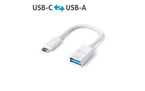 USB 3.1 Adapter IS230 USB-C Stecker - USB-A Buchse, weiss