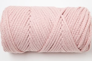 Xxlace powder, filato a catena Lalana per uncinetto, maglia, annodatura e macramè, rosa, ca. 3 mm x 70 m, ca. 200 g, 1 gomitolo