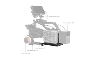 Kit piastra di montaggio per batteria V-Mount per fotocamera digitale