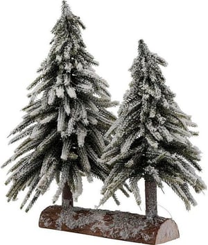 Aufsteller Tannen beschneit Tannenbaum, 35 x 19 cm