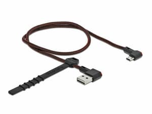 Câble USB 2.0 EASY-USB, coudé USB A - Micro-USB B 0.5 m