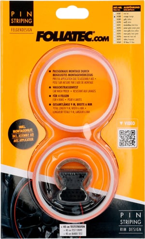 PIN-Striping design cerchioni arancia