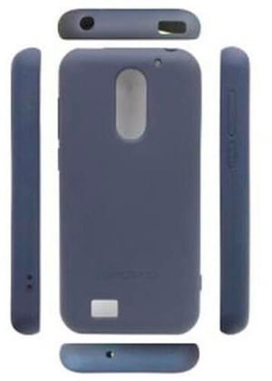 SMART 4 Silikon-Backcover blau