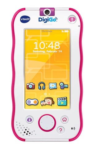 Messenger in stylischem Smartphone - Design (pink)