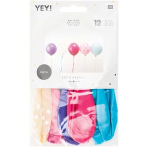 Ballons, mélange de pastels