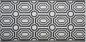 Outdoor Teppich schwarz 90 x 180 cm zweiseitig BIDAR