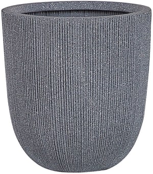 Cache-pot rond gris 31 x 31 x 33 cm CHIOS