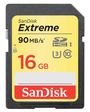 Extreme 90MB/s 16GB SDHC-Carte mémoire