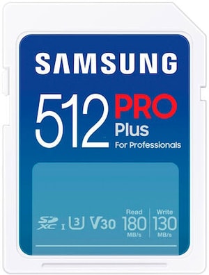 Pro+ SDXC 180MB/s 512GB V30, U3