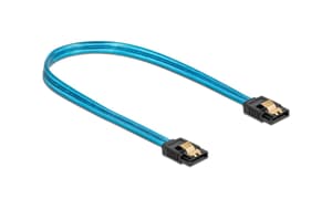 SATA-Kabel UV Leuchteffekt blau 30 cm
