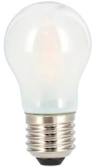 Filamento LED, E27, 470lm sostituisce 40W, lampada a goccia, opaco, bianco caldo