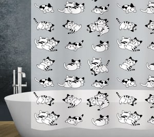 Rideau de douche Cat 180 x 200 cm
