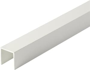 U-Profilo quadrato 23.5 x 1.5 mm PVC bianco 1 m