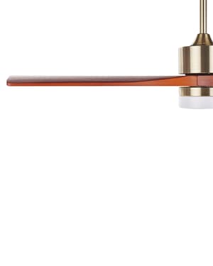 Lampadario con ventilatore color Ottone ARUWIMI