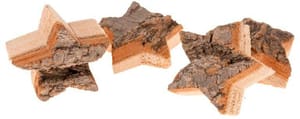 Streudeko Sterneaus Pappelholz 100 g im Netz, Natur, 5x2 cm (DxH)