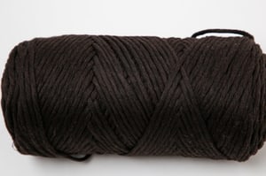 Carina brown, fil Lalana pour crochet, tricot, tissage &amp; projets macramé, marron, 3 mm x env. 120 m, env. 200 g, 1 écheveau
