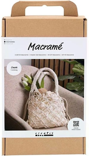 Kits de bricolage Sac Macramé Blanc