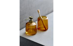 Distributeur de savon Vintage 450 ml, Ambre, verre