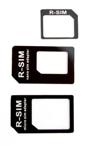 Nano+Micro SIM Adapter schwarz