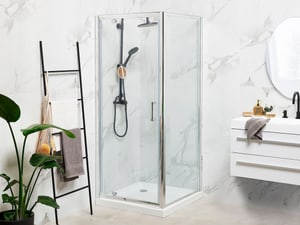 Box doccia in vetro temperato argento 70 x 70 x 185 cm DARLI