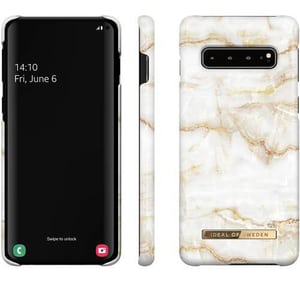 Samsung Galaxy S10 Designer Hard-Cover Golden Pearl Marble