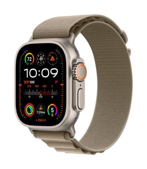 Watch Ultra 2 GPS + Cellular, 49mm Titanium Case with Olive Alpine Loop - Large